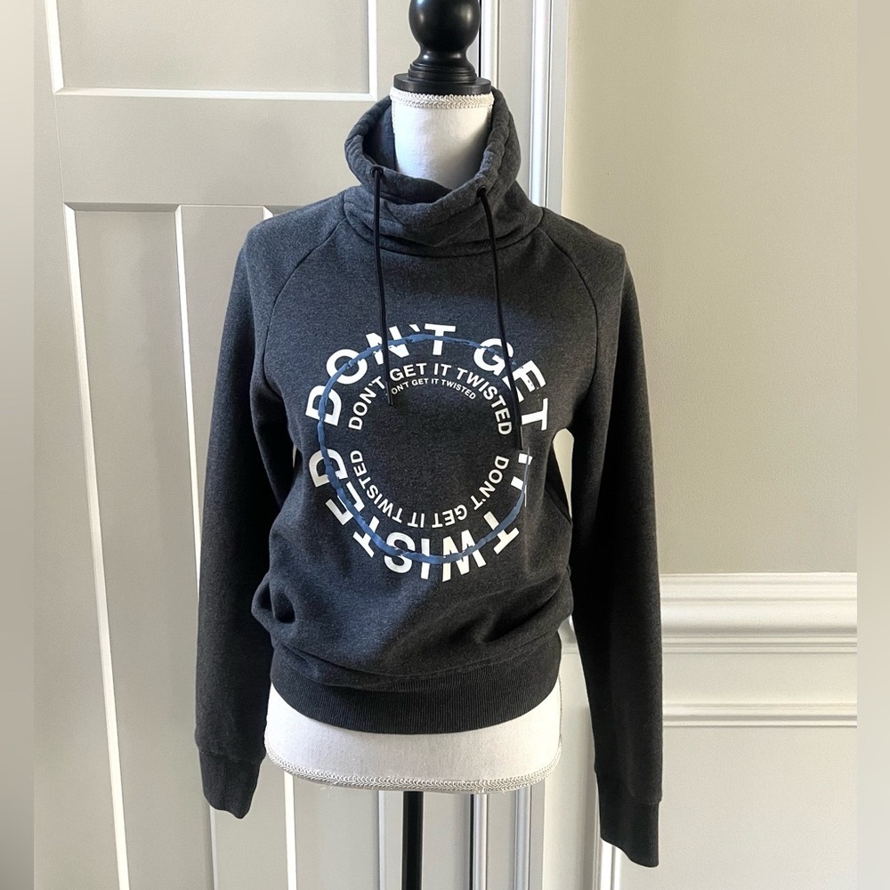 H&M Cowl Neck Sweatshirt Grey Size XS